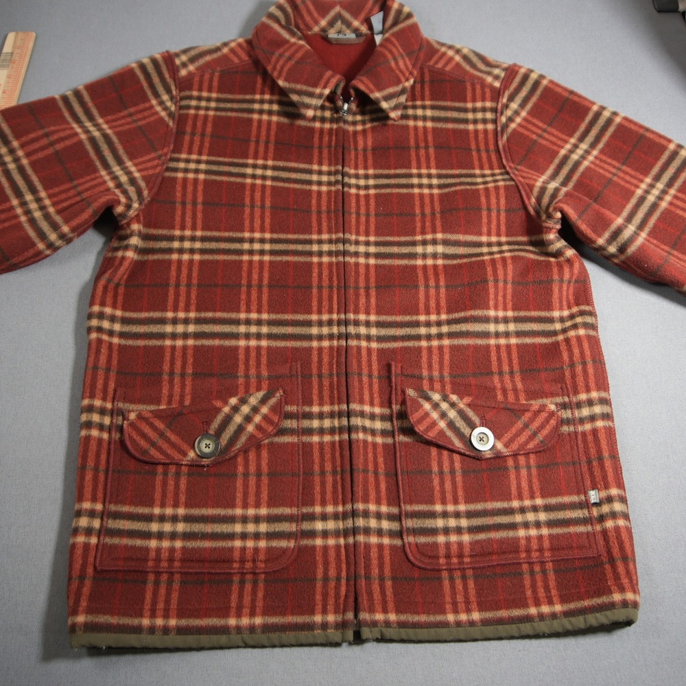 Vintage REI Plaid Wool Nylon Heavyweight Men Field Chore Jacket M Retro Cabin - Picture 11 of 15